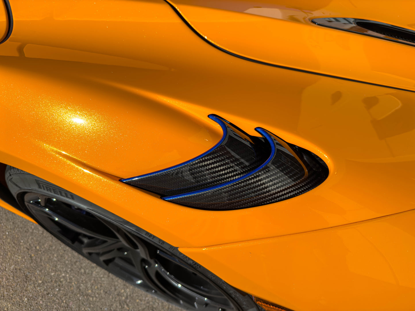 2024 McLaren 750S MSO Papaya Spark w/ Burton Blue (Bespoke F1 MCL 33 Livery) For Sale