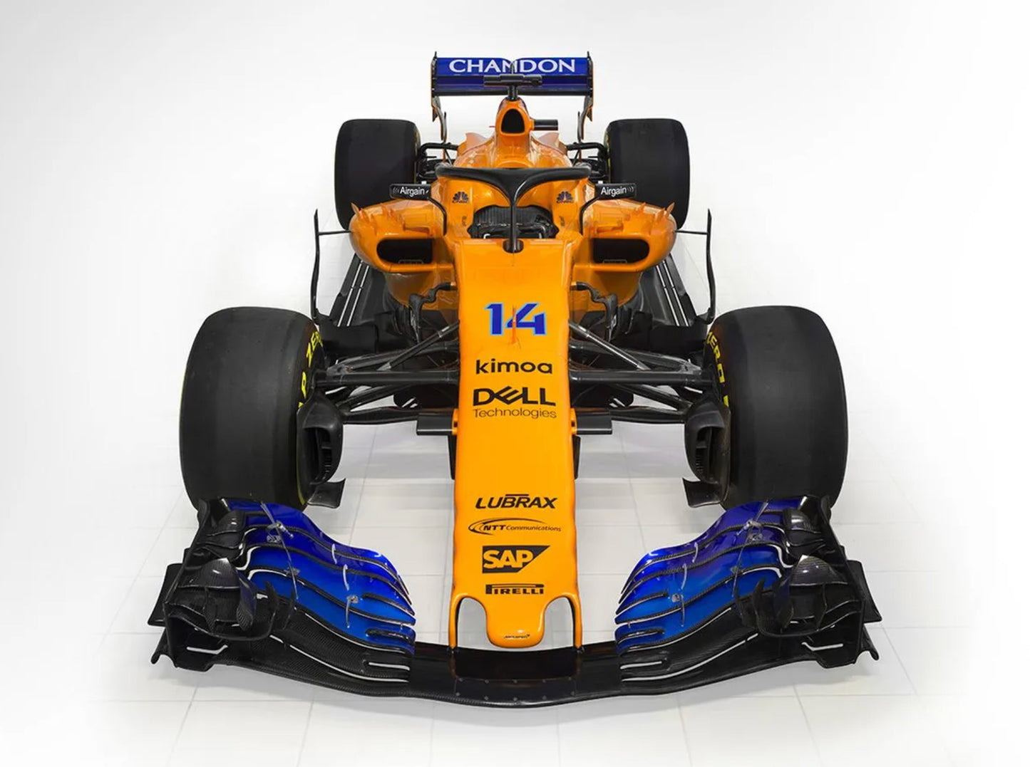 2024 McLaren 750S MSO Papaya Spark w/ Burton Blue (Bespoke F1 MCL 33 Livery) For Sale
